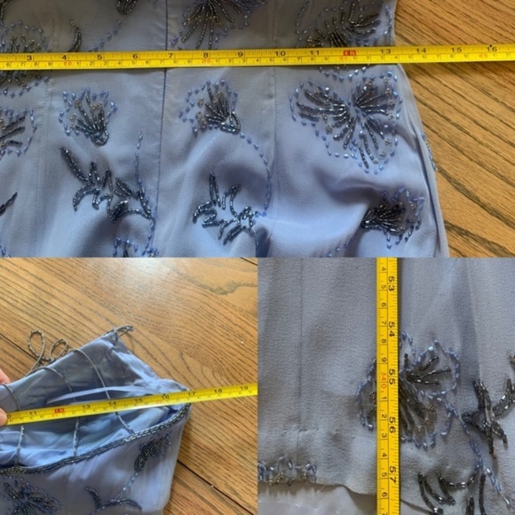 Beaded Formal Dress Vintage Silk Alyce Designs - Picture 5 of 8